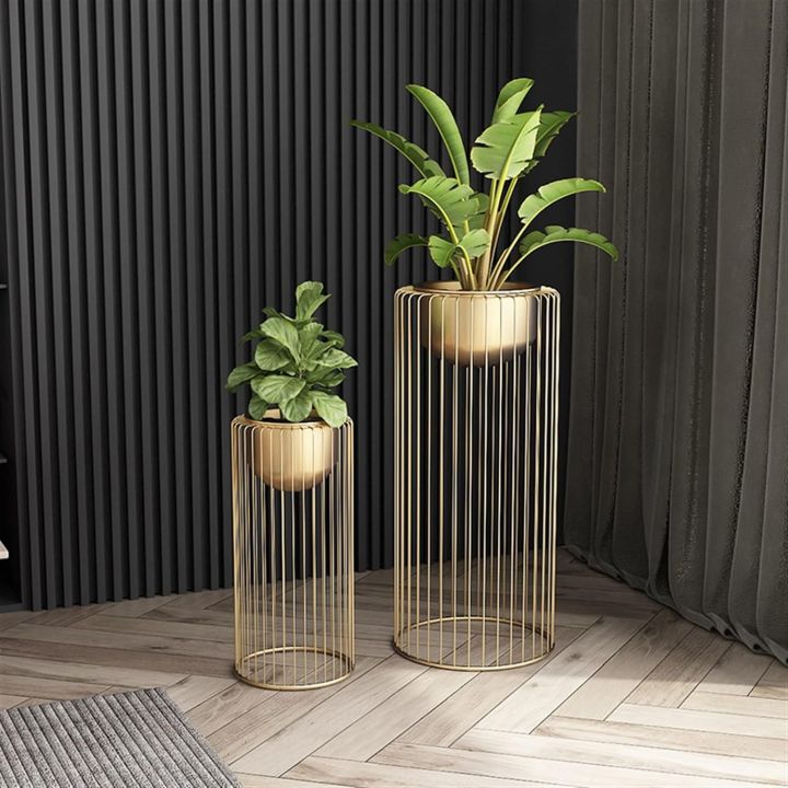 2pcs%20Planters%20Stand%20with%20Round%20Pots,%20Planter%20Flower%20Lining%20Stand%20for%20Indoor,%20Living%20Room,%20Balcony%20&%20Offices%20Color%20Golden,%20Planters%20Pots%20flower%20stand%20-%20Image%204