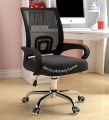 Office Chair Adjustable Computer Swivel Modern Ergonomic home Chair Fabric Mesh Chair with Back Support Arms and Wheels for Home Work and Students Study Black. 