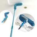 Flexible Microfiber Duster with Telescopic Stainless Steel Handle - Ideal for Car, Window Blinds, Ceiling Fans, Crown Molding, Bookshelves. 