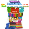 Twin Color Pencil double sided Weibo Yalong (12-18-24 Pencil 24-36-48 color) best gift for kids school stationary best color pencil. 