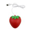 3D Mini Cute Cartoon Strawberry Wired Mouse USB Optical Mice For Laptop Computer Gamer Girl Strawberry Computer Mouse Gaming. 
