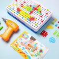 2 in 1 DIY Creative Mosaic Gear & Drill Construction Kit. 