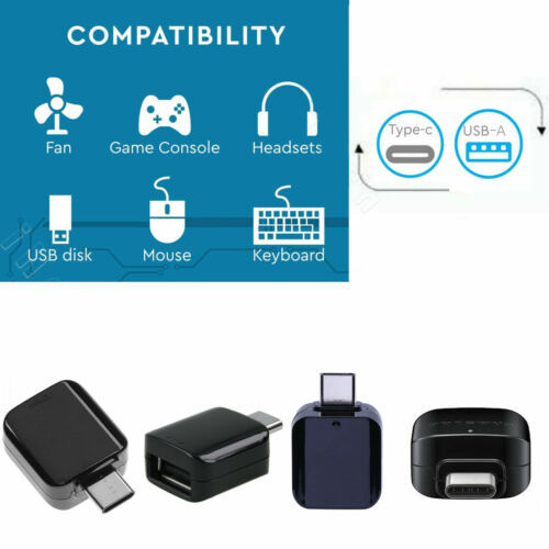 Genuine Samsung TYPE-C to USB, Micro USB to USB 2.0 Adapter OTG Data Transfer OTG Adapter For Galaxy S8 S7 S6 S8 S9 s10  & S20 S21 s22 Tab S4, Tab S5E, Tab S6 Lite, Tab S7 Plus, Tab S8 Ultra, Note20 Ultra, Note10 Plus, other Phones & Tablets