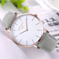 CHRONOS Men's Fashion Watch Ultra-thin Style Frosted Leather Strap Simple Fashion Wrist Watch Popular Style Quartz Watch. 
