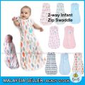 ZIP BABY SWADDLE Newborn Infant Sleeping Bag/Blanket Bedung Bayi Instant. 
