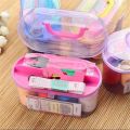 Sewing Box Kit Set thread, Needle,Hand Tape ,Scissor Storage universal sewing accessories. 
