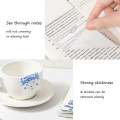 Odeez Mini Transparent Sticky Notes – 50 Sheets. 