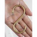 15 Pcs Heavy Duty Metal S Hooks Gold S Shaped Hooks Hanging Hangers Pan Pot Holder Rack Hooks for Kitchenware Spoons Pans Pots Utensils Clothes Bags Towels Plants, Customized by Dhudhi Mart. 