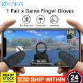 2 Pair / 4 Pcs Pubg Thum Gloves Pubg Finger Sleeve Pubg Mobile Gaming Pubg Accessories Controller For Pubg Triger Trigger Gamepad. 