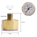 ED 28mm Dial Air Pressure Gauge Manometer 350Bar for Adapter. 
