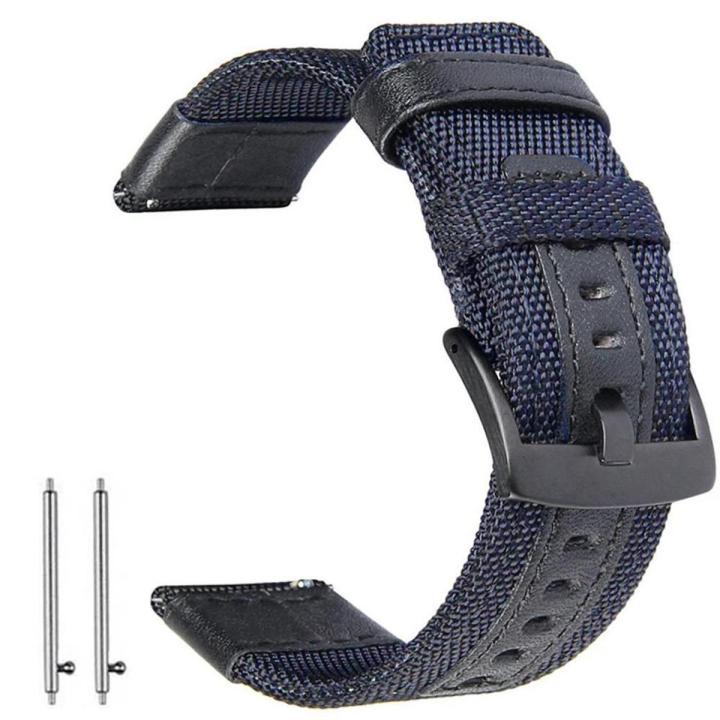 Quick Release Nylon Watchband For Samsung Galaxy Watch 46mm SM-R800 Band Stainless Steel Strap For Samsung 42 SM-R810 Wristband