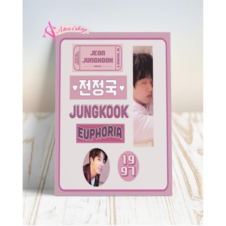 Bts kpop sticker sheet uncut
