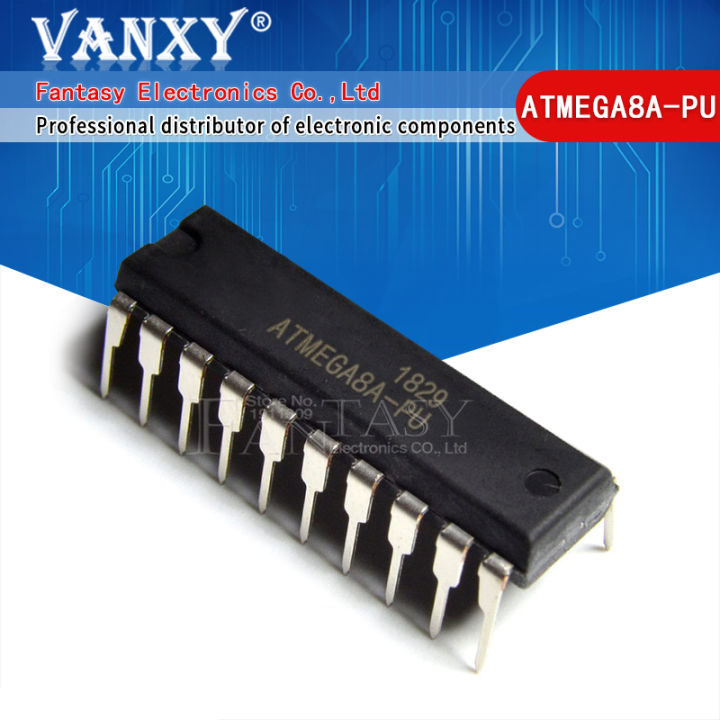 2PCS ATMEGA8A-PU DIP ATMEL ATMEGA8A ATMEGA8-PU DIP20 Programmable Flash