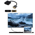 25CM Active Dual Link DVI to VGA Converter DVI-D (24+1) Male to VGA Female Video Cable Adapter Digital to Analog Converter DVI Cable VGA Cable Large Screen Cable. 