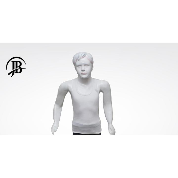 Jb's Premium kids sleeveless Vest (Pack of Three) Sando Inner wear Banyan | 100 % Cotton - Color White.