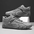 New Leather Men's Shoes Korean Leisure Labor Shoes Chef Kitchen Work Shoes. 