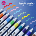 Acrylic Paint Marker Set 12/18/24 & 36 Colors Art Permanent Markers for DIY Glass, Ceramic, Rock, Wood, Canvas. 