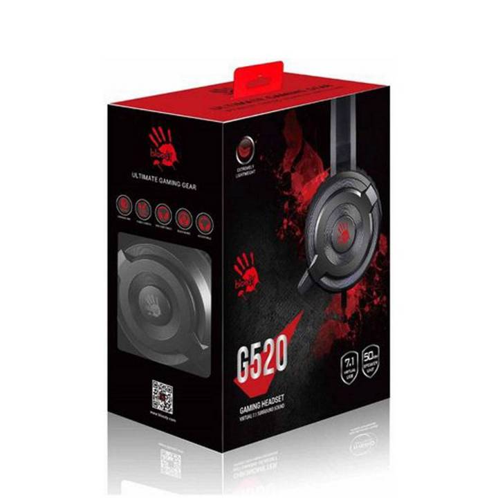A4-Tech Bloody G520 USB Gaming Headset Grey Original - ( M-S )