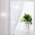 Beautiful Sparkle String Net Curtain Door Fly Screen Windows Door Divider Hot Sale Door Window Screens Home Textile-White. 