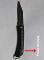Folding Knife Acrylic Sharp Portable Keychain Pocket knife. 