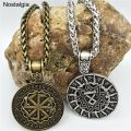 Svarog And Talisman Amulets Viking Runes Othala Slavic Kolovrat Star Of Russia Pentagram Pendants Necklace Women Men. 