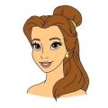 Cartoon Princess Belle Painting (3 sizes available) Painting for your kids room living dinning, kitchen, coffee shop handmade home decor product, birthday,engagement, Christmas, new year, Valentine, promotion, baby shower, bridal party, marriage gift. 