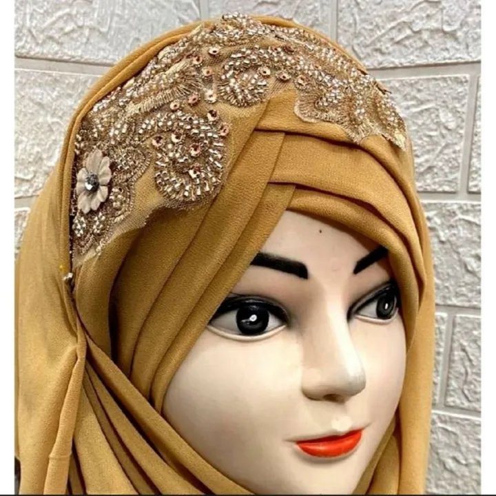 Elegant%20Turkish%20Muslim%20Hijab%20islamic%20Wear%20veil%20Embroidery%20Beautiful%20instant%20Scarf%20-%20Image%203