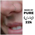 Chandi twisted nose ring nathli for girls and womens made by pure chandi 22k.. 
