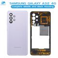 Samsung Galaxy A32 Housing Middle Frame With Side Button and Camera Lens Body Casing Replacement For Galaxy A32 - Purple. 