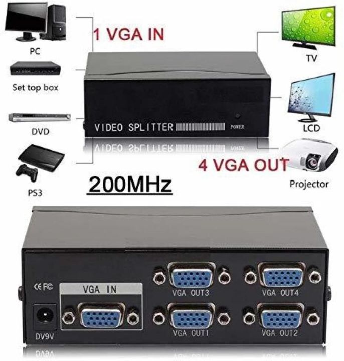 VGA%20SPLITTER%204%20PORT%20200%20MHZ%20/%204%20Ports%20VGA%20Splitter%20High%20Quality%20Video%20Distribution%20Switch%20-%20Image%207