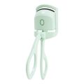 Green Eyelash Curler Portable Electric Heated Perm Comb USB Rechargeable Long Lasting Eyelashes Thermal Curler Makeup Tools. 