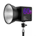 MAMEN 60W Portable LED Video Light Mini RGB Color Temperature COB Continuous Output Lighting Handheld Spotlight ( Bowen Mount Including ). 