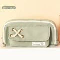 3 Layers Pencil Case Large Capacity Pen Bag Kawai Simple Style Pencil Pouch School Office Stationery Organizer Supplies. 