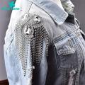 Green Home Shoulder Epaulette DIY Unisex Adults Shoulder Tassels Epaulet Brooch. 