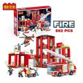 COGO: FIRE STATION BLOCKS (862 PCS) (4177). 