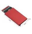 Metal Automatic Pop up Slim Card Holder Wallet  Small Card Wallet for Men and Women-Multi-color. 
