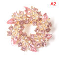 Women Brooches Scarf Bling Bling Crystal Rhinestone Flower Brooch Pins Demoo. 