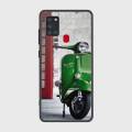 Samsung Galaxy A21s Cover - SkinLee HQ Infinity Glass Case (Soft) - Vintage Vespa - SKINLEE-561-1-797-487. 
