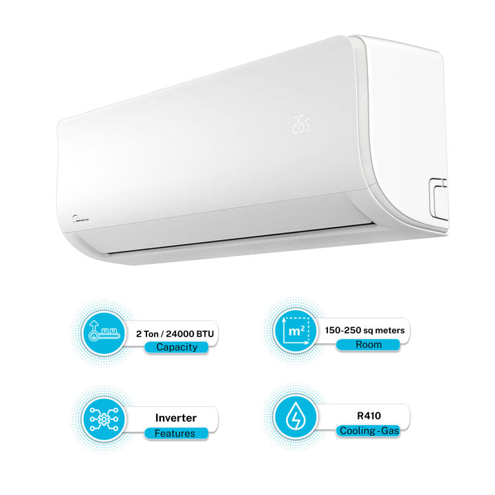 Midea 2 Ton DC Inverter AC Air Conditioner Heat and Cool Xtreme MSAGD-24HRFN1
