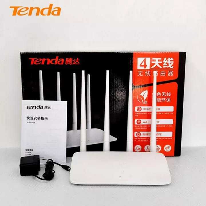 Tenda F6 300Mbps N300 4 Antenna Wifi Router  English Interface Easy Setup, for Small & Medium House Wireless Router - Wifi Router for Tenda 4 in 1 Universal Repeter Mode