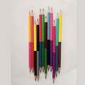 12 PCS|Pac of 12 Bicolor, 24 colors 2 in 1 | 24 Double Sided Pencil Colors | Multicolor Premium Quality | Artistic Colors for Kids | Ideal for coloring, drawing, and sketching | IMPORTED Includes Silver & Gold- Colour- Stationery. 