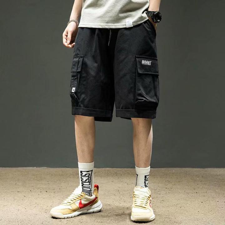 Yfashion Men Casual Cargo Shorts Trendy Loose Large Size Solid