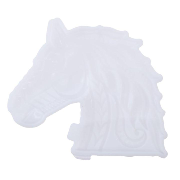 Horse Wall Hanging Mount Decor Mould 18.3*15.5*2.2cm 3D Horse's Head Animal Silicone Moulds Silicone Horse Head 3D Horsehead Resin Moulds Kitchen Baking Cake Decorating Epoxy Resin Moulds For Cabinets Gifts Home