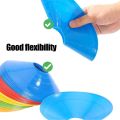 Training Cones Discs Plates Sport Soccer Training Sign Dish Cones Marker Discs Marker Bucket Football Training Sign Dish Agility Training Cones Multicolor Flexible Durable, Training Equipment for Football, Basketball, Agility, Field Marker, Spot Marker. 