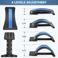 Back Cracking Device Lower Back Stretcher - Back Cracker Board 4 Levels Chiro Board, Back Popper Back Stretcher for Lower and Upper Back Pain Relief, Adjustable Spine Board Lumbar Stretcher, Black. 