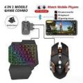 4 IN 1 Mobile Game Combo Pack /Gaming Converter/Wired Gaming Keypad Ergonomic One-headed PUBG / shooting games with wire or with Bluetooth Connection. 