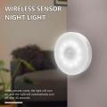 USB Motion Sensor Light 10LED Wireless PIR Battery Wall Cabinet Stair Night Lamp. 
