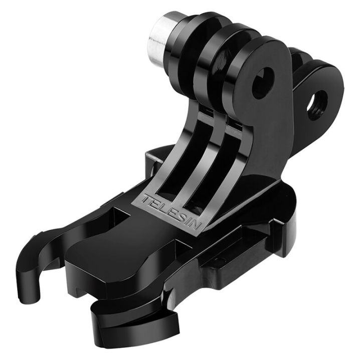 In Stock Telesin Dual head J-hook Quick release Base adapter J-mount for Gopro hero 5 6 7 3 3+ 4 Black DJI OSMO ACTION 2