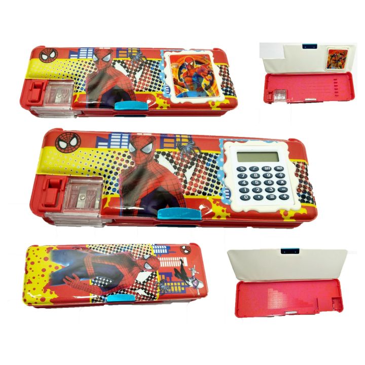 Calculator Geometry Box for boys, Fancy Geometry box with calculator and magnetic buttons for boys, geometry box for boys