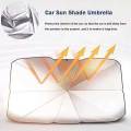 Car Windshield Sun Shade Umbrella, Foldable Sunshades Umbrella to Block UV Rays, 360° Rotation Bendable Handle Sun Visor Protector for Front Windshield. 